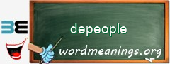 WordMeaning blackboard for depeople